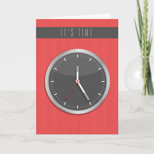 Carte Horloge de la bande à la retraite