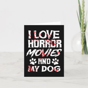 Carte Horror Movies cinématique Amateurs Halloween Fans