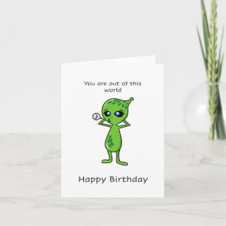 Carte Hors de ce monde, Joyeux anniversaire
