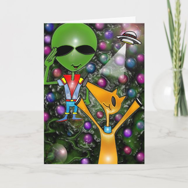 Carte Hors de ce monde salutations par Gregory Gallo (Devant)