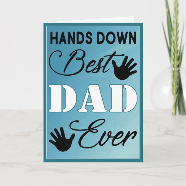 Carte Hors Fête des pères du meilleur papa (Devant)