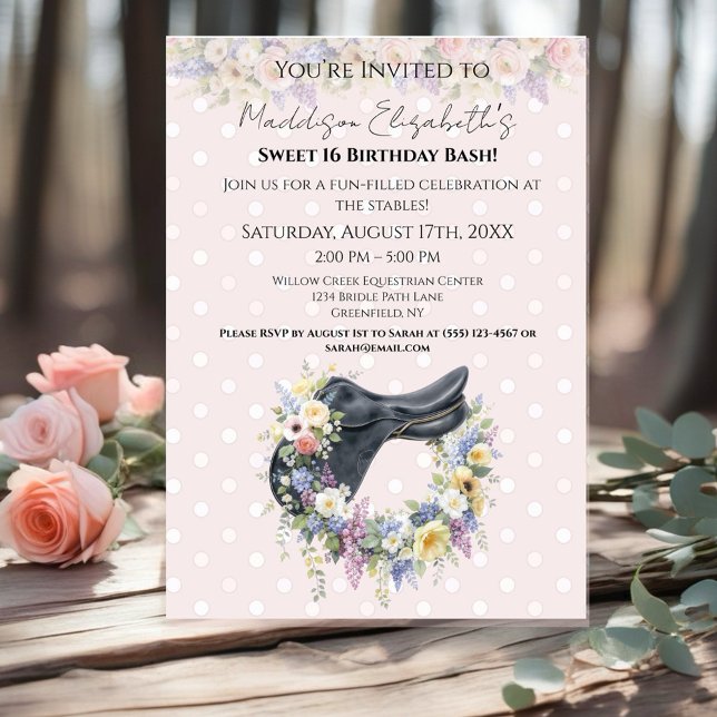 Carte Horse Birthday (This charming design sets the scene for a fun-filled celebration.)