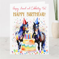 Horse fête d'anniversaire thématique drôle