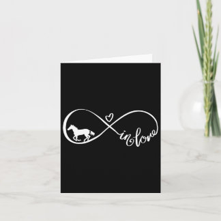 Carte Horse Infinity Symbole Amour Cheval Équitation