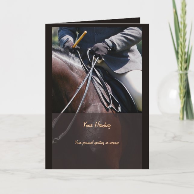 Carte Horse photo insérer marketing d'entreprise (Devant)