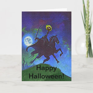 Carte Horseman sans tête dans le feu bleu