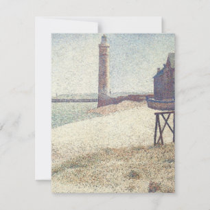 Carte Hospice et phare, Honfleur par Georges Seurat