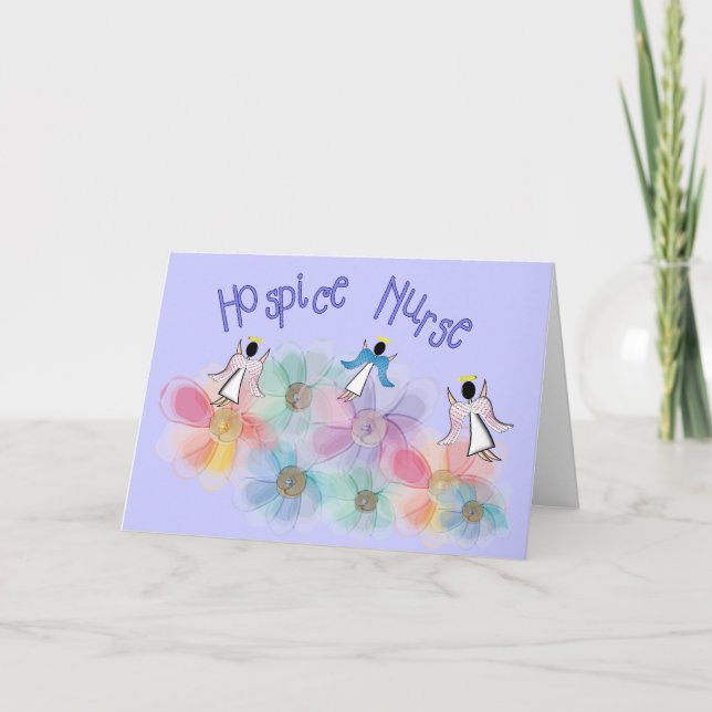 Carte Hospice Nurse WHISPY Angels Design (Devant)