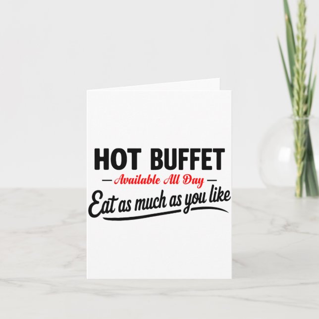 Carte Hot Buffet Available All Day Eat As Much As You Li (Devant)