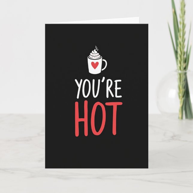 Carte Hot Coffee Minimalist Card (Devant)