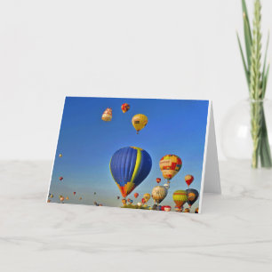 Carte Hot d'air balloons Card