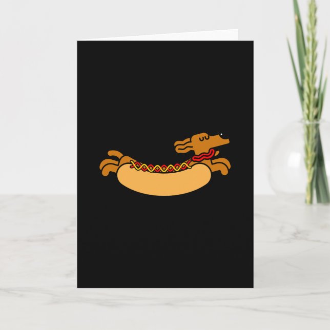 Carte Hot dog Daschund (Devant)