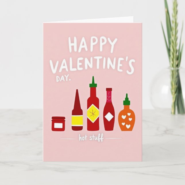 Carte Hot Stuff Valentines Day Card (Devant)