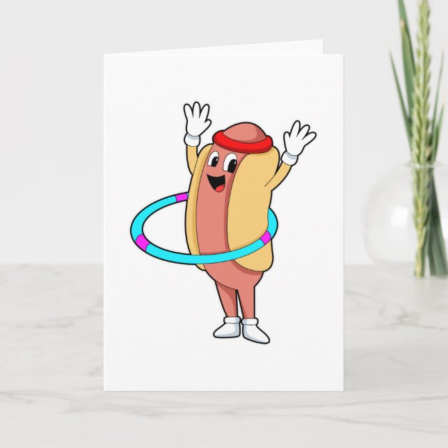 Carte Hotdog au Fitness avec Flywheel (Devant)