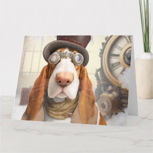 Carte Hound Steampunk Basset
