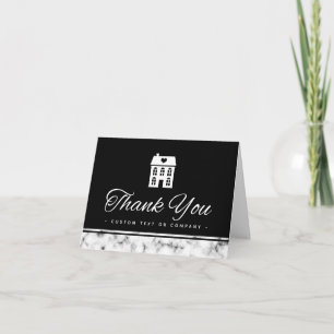 Carte House with heart realtor real estate thank you