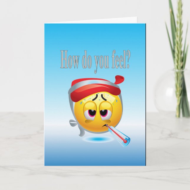 Carte How do you feel? (Devant)