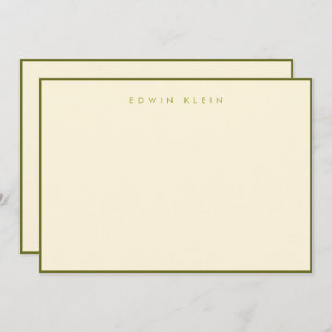 Carte Hudson Green Flat Note 5 po x 7 po