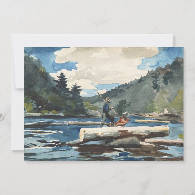 Carte Hudson River, exploitation forestière | Winslow Ho (Devant)