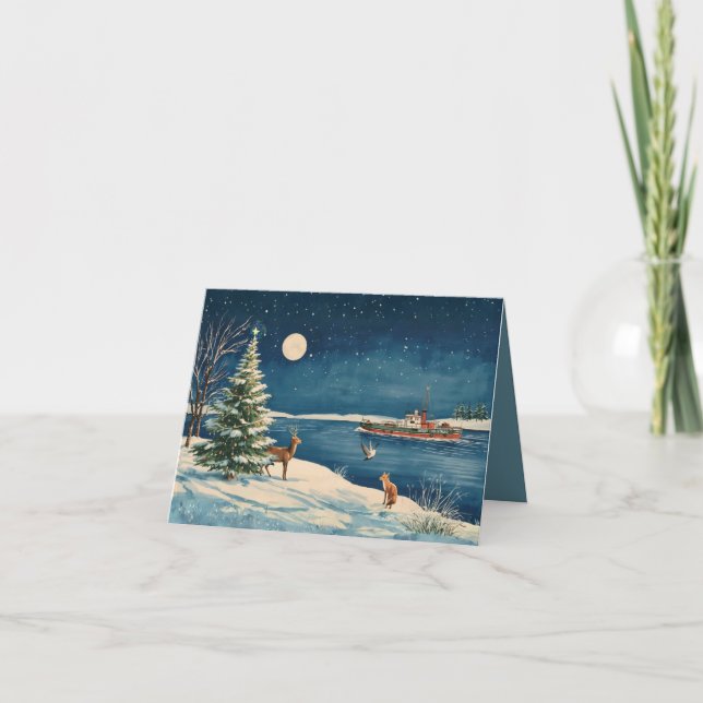 Carte Hudson Valley Americana Storybook Christmas Card (Devant)