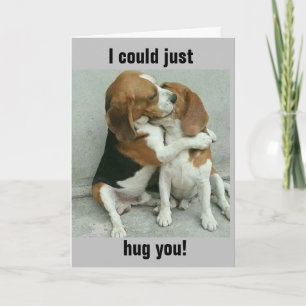 CARTE HUGGING PUPS AIDE À DIRE **HEUREUSE ANNIVERSAIRE D