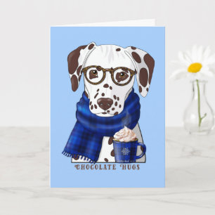 Carte Hugs de chocolat dalmate