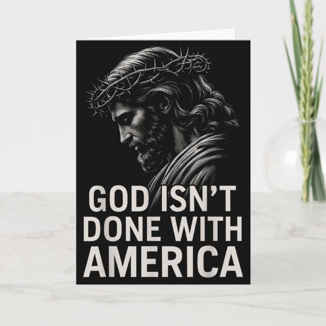 Carte Hugvyn God Isn’t Done With America Christian Faith (Devant)