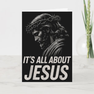 Carte Hugvyn Tout est à propos de Jésus Foi chrétienne P