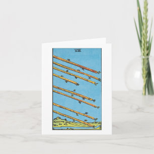 Carte Huit baguettes - Rider Waite Smith tarot