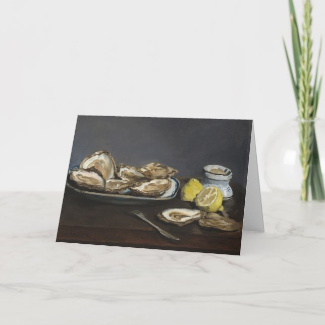 Carte Huîtres | Édouard Manet (Devant)