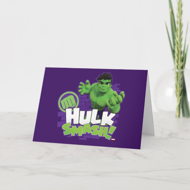 Carte HULK SMASH ! Graphique de caractères (Devant)