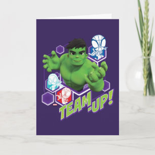 Carte Hulk & Spidey Équipe "Équipe-Ensemble !"