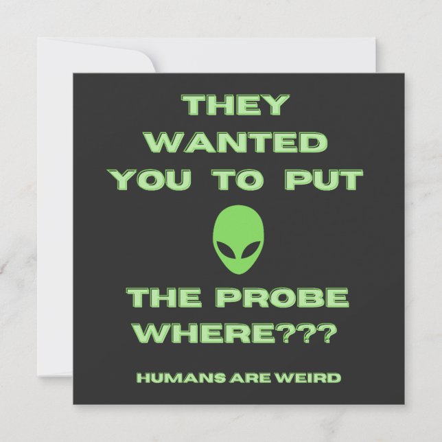 Carte Humains Sonde Alien bizarre Reprise de courant de  (Devant)