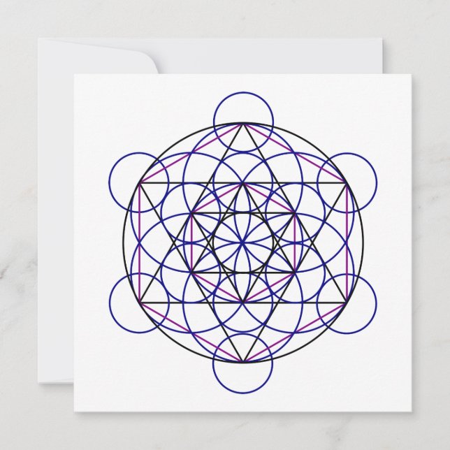 Carte Human Merkaba Energy Field de nos 7 chakras (Devant)