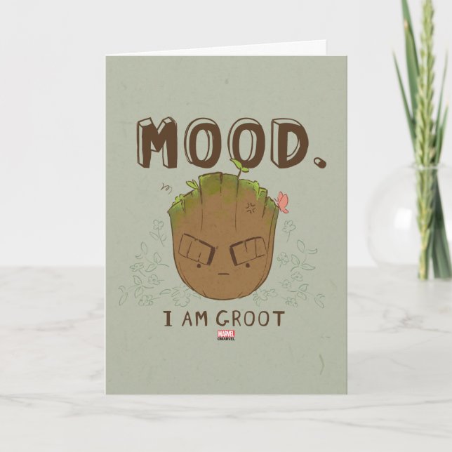 Carte Humeur. Je Suis Groot (Devant)