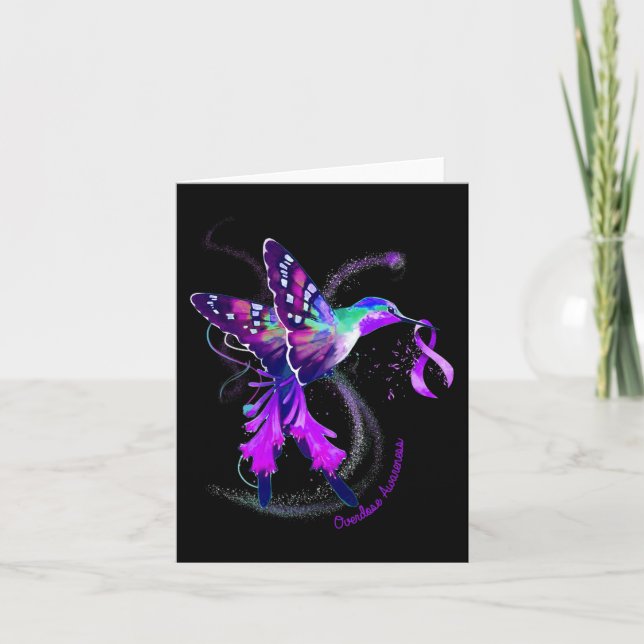 Carte Hummingbird Tenir la sensibilisation à la surdose  (Devant)