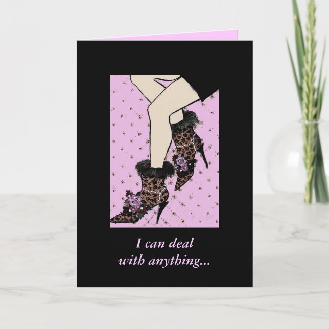 Carte humoristique Chaussure Lover (Devant)