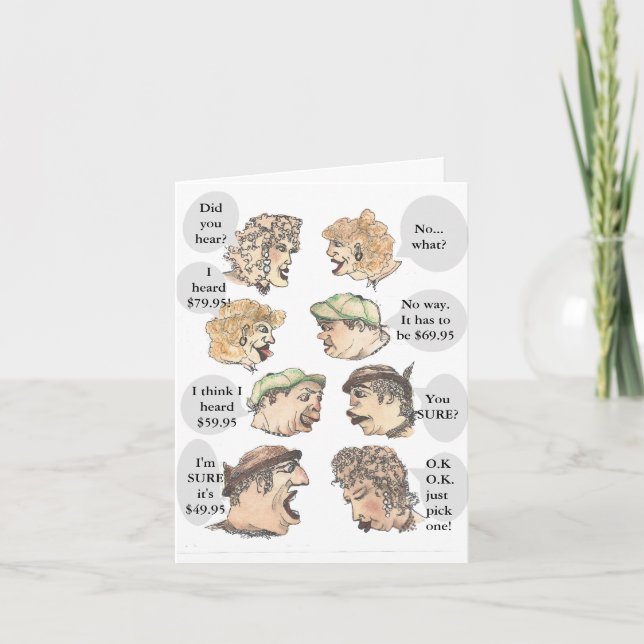 Carte Humoristique Choisissez votre propre anniversaire (Devant)