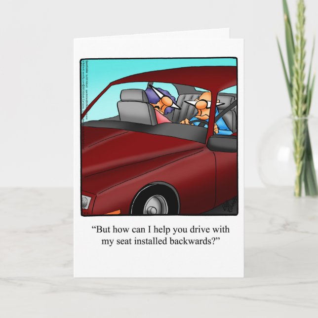 Carte humoristique d'anniversaire pour lui (Devant)