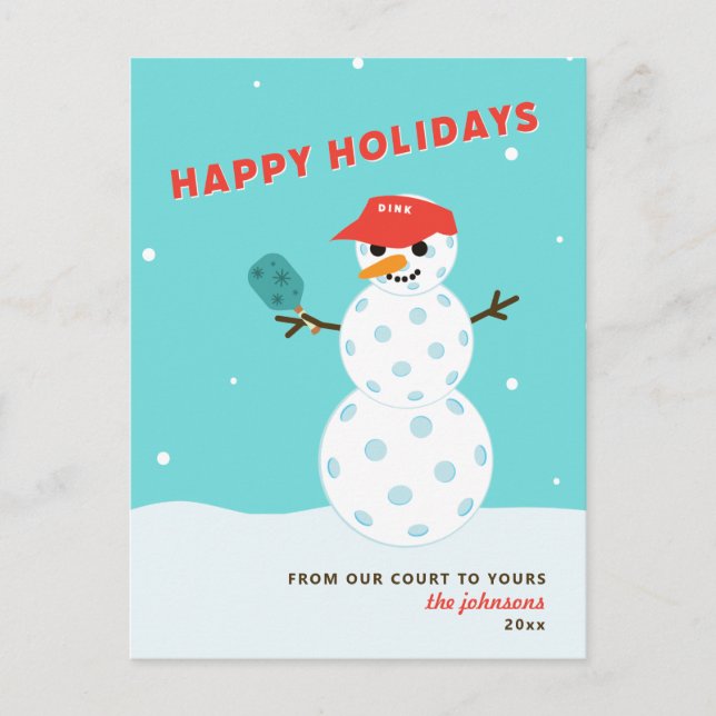 Carte humoristique de Noël pour vacances de pickle (Devant)