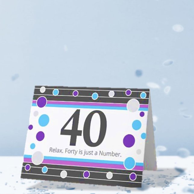 Carte humoristique du 40e anniversaire ! (Créateur téléchargé)