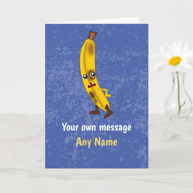 Carte Humoristique Mr Banana - Anniversaire Fruit Mal Te (Petite plante)