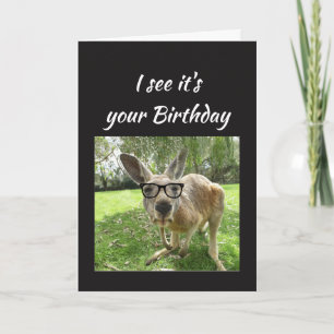 Carte Humour animal de Fun Kangaroo Cheers