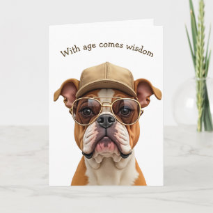 Carte Humour d'anniversaire de Bulldog