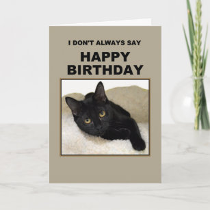 Invitations Faire Part Cartes Joyeux Anniversaire Chat Noir Zazzle Ca