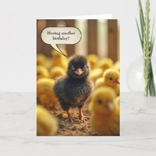 Carte Humour d'anniversaire du bébé noir