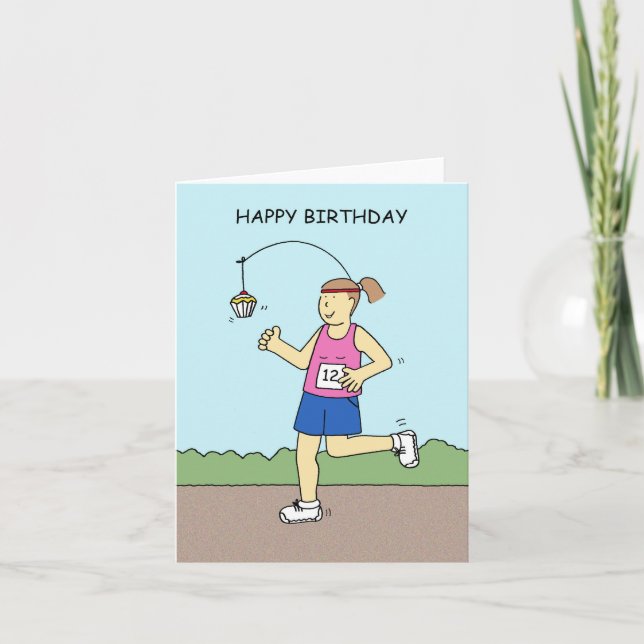 Carte Humour d'anniversaire pour elle (Devant)