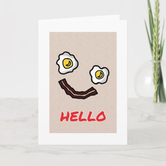 Carte Humour DE BACON/OEUFS POUR UNE JOURNÉE DES MÈRES S (Devant)