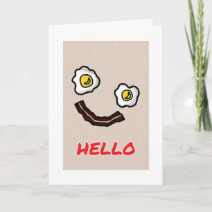 Carte Humour DE BACON/OEUFS POUR UNE JOURNÉE DES MÈRES S