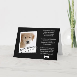 Carte Humour de chien d'anniversaire